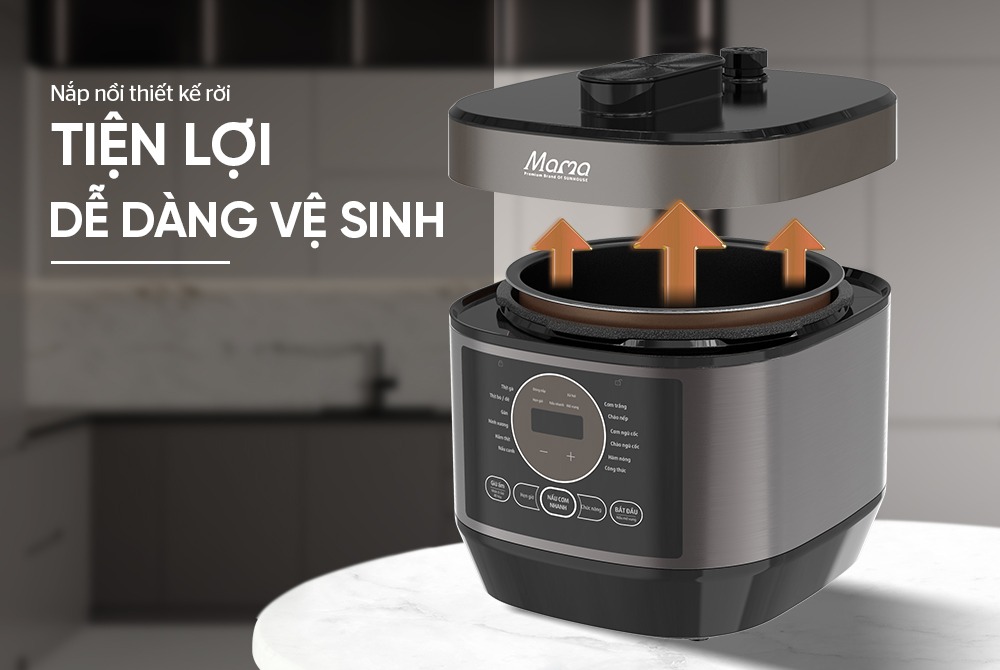 Nồi áp suất điện tử 5 lít Sunhouse Mama SHD1580